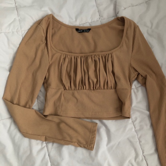 Tan ruched top - Picture 1 of 1